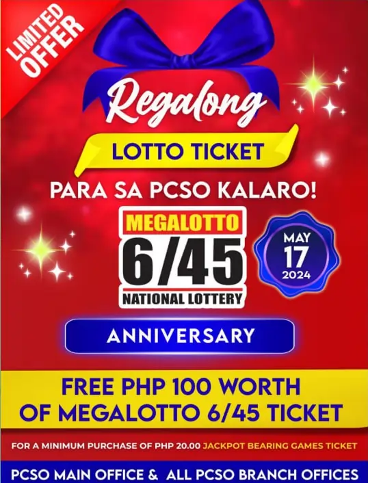 PCSO Mega Lotto Anniversary Promo