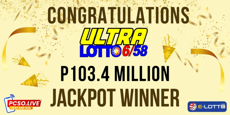 Ultra lotto 6/58 Jackpot winner