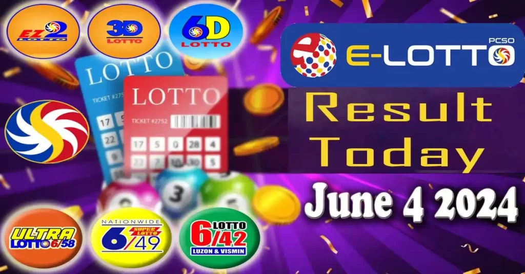 E Lotto Result June 4 2024