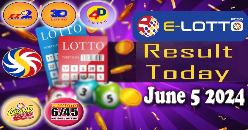 E-Lotto Result June 5 2024